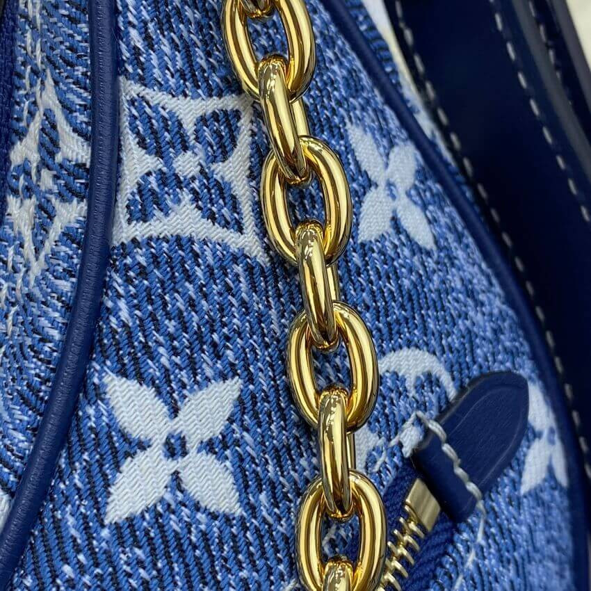 Louis Vuitton Monogram Denim Loop Bag M81166 Blue