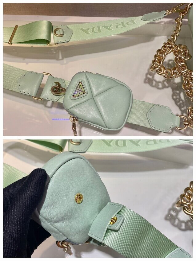 Prada System Lambskin Leather Patchwork Bag 1BD292