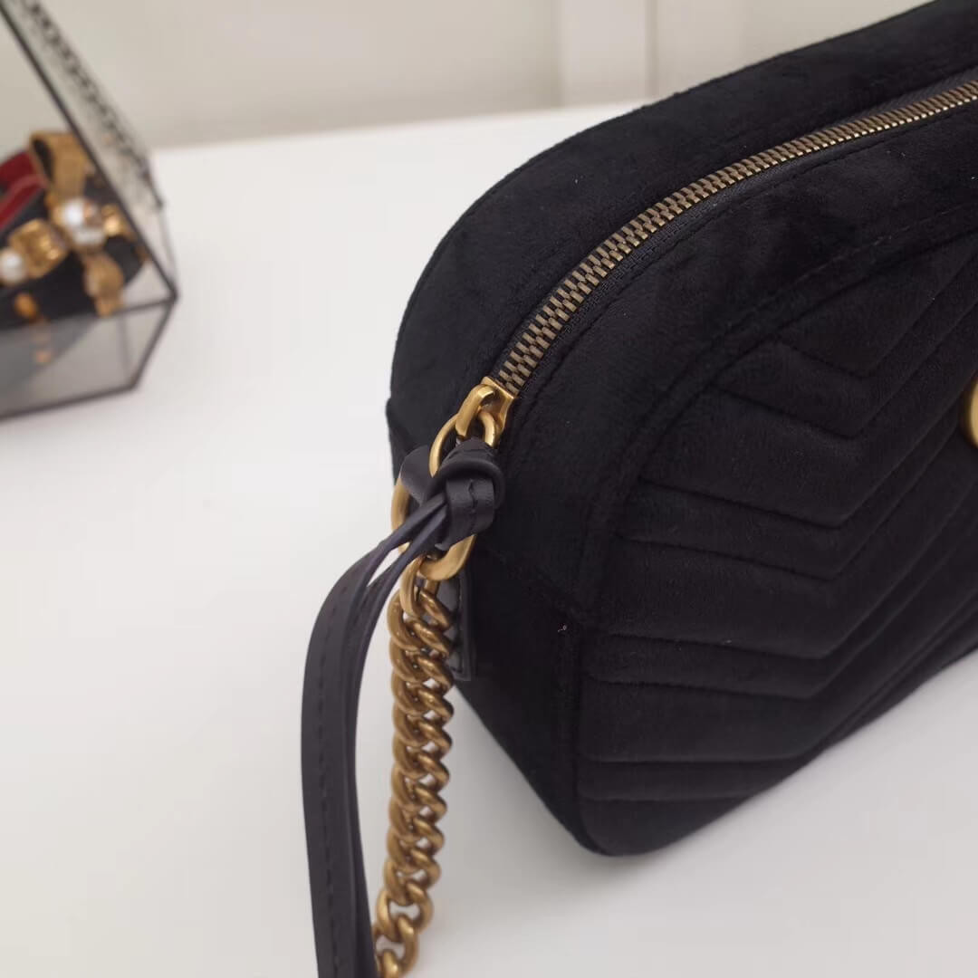 Gucci GG Marmont Velvet Small Shoulder Bag 447632