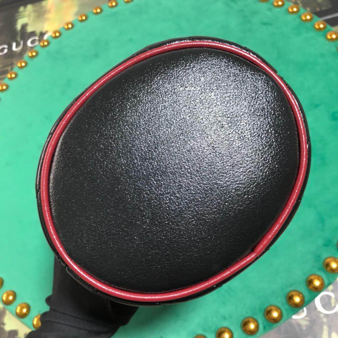 Gucci GG Marmont Mini Bucket Bag 575163 Black