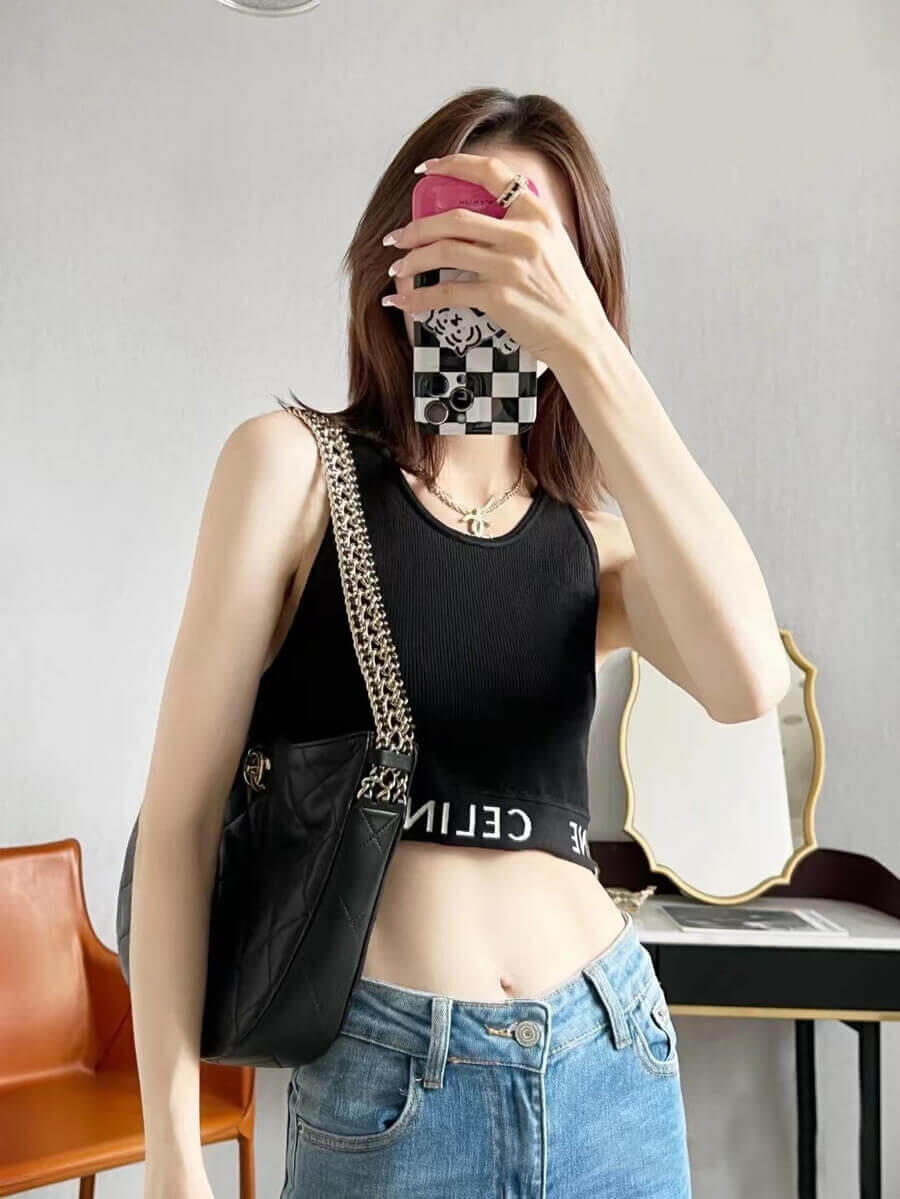 Chanel Hobo Bag in Lambskin AS3153 Black