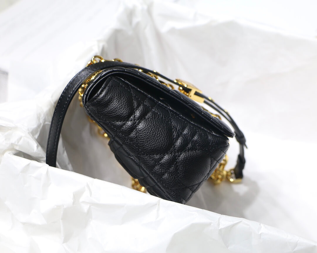 Dior Small Caro Bag in Supple Cannage Calfskin M9241