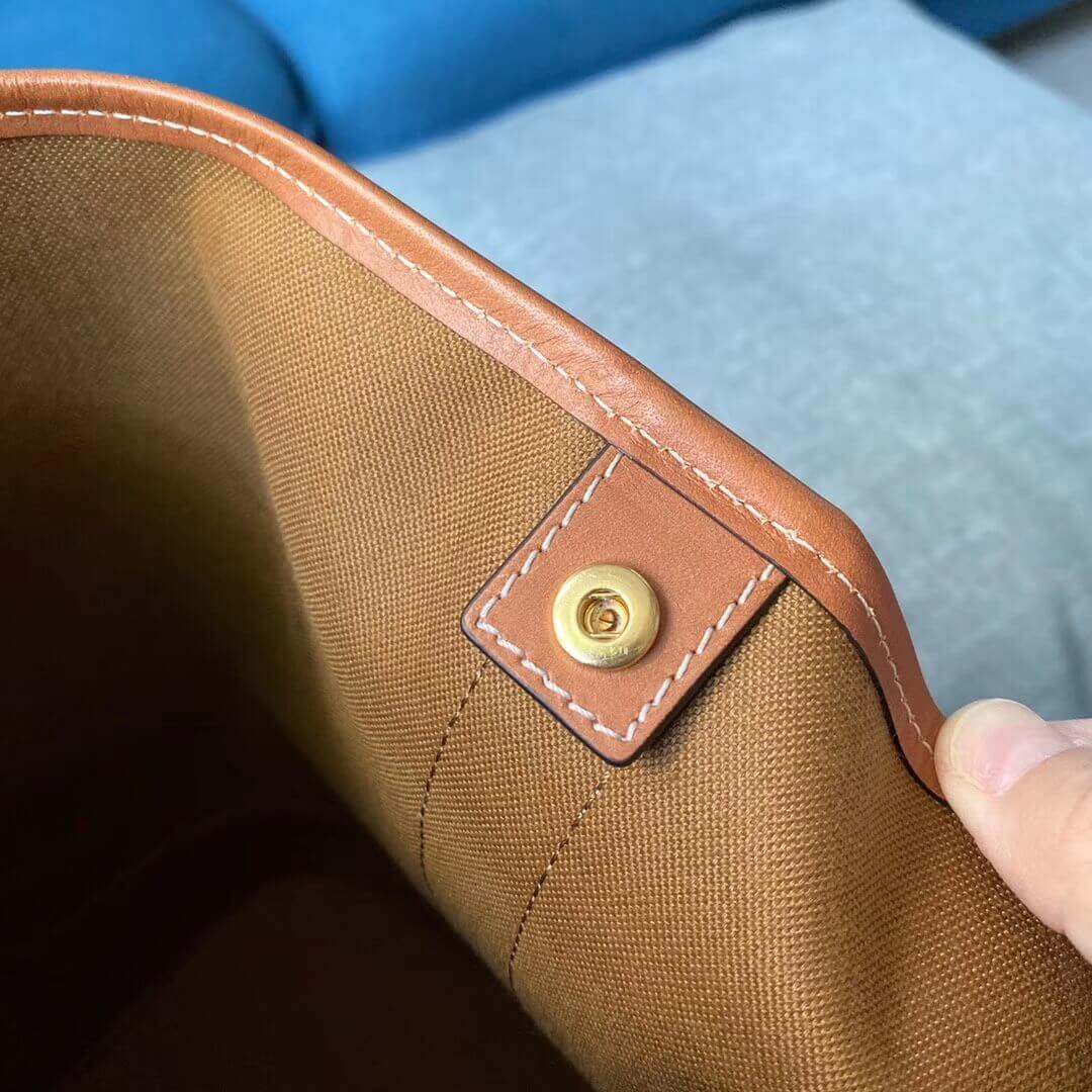 Celine Medium Bucket In Triomphe Canvas 191132