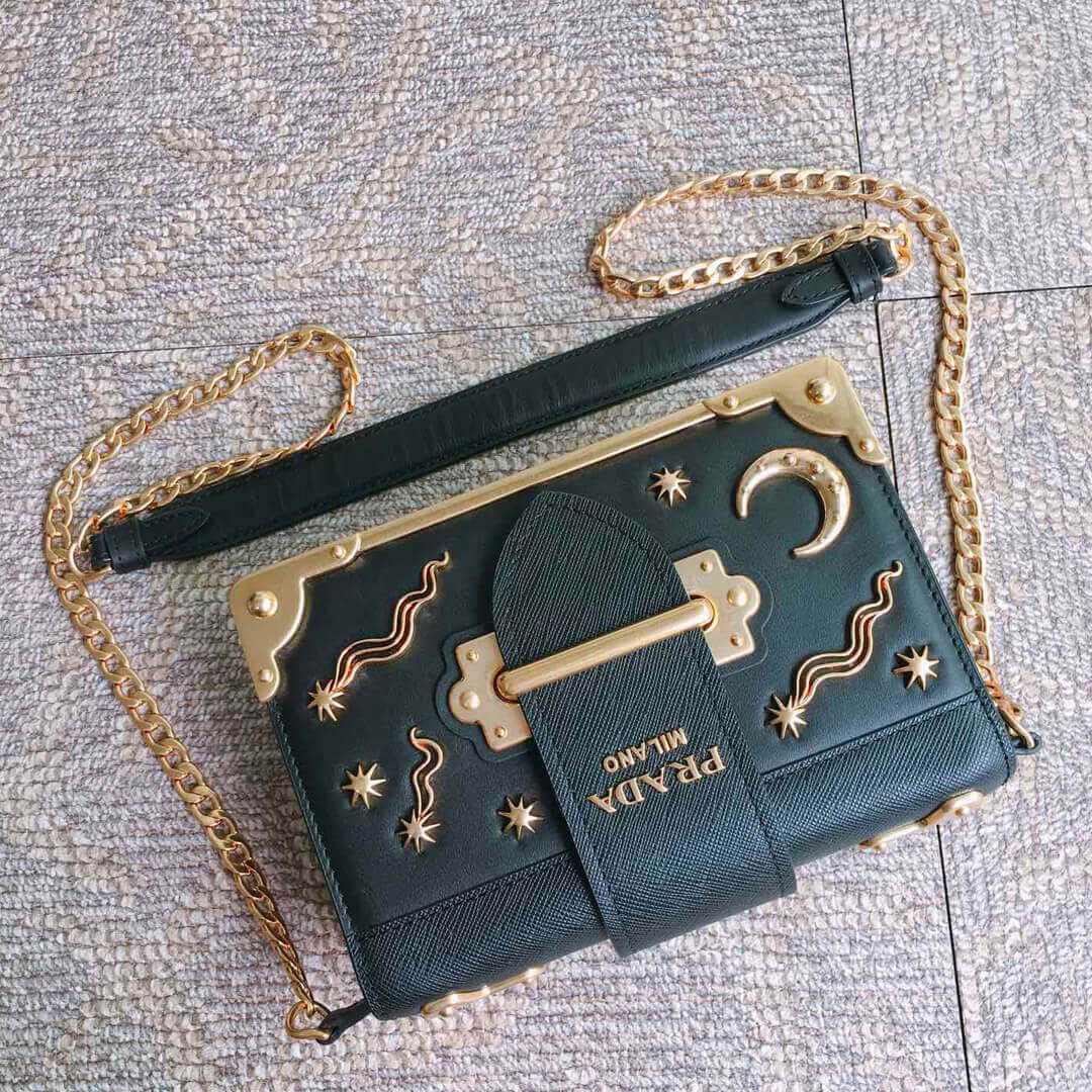 Prada Astrology Embellished Cahier Bag 1BH018