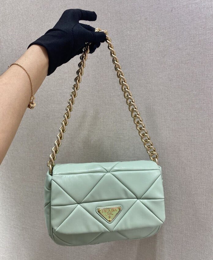 Prada System Lambskin Leather Patchwork Bag 1BD292