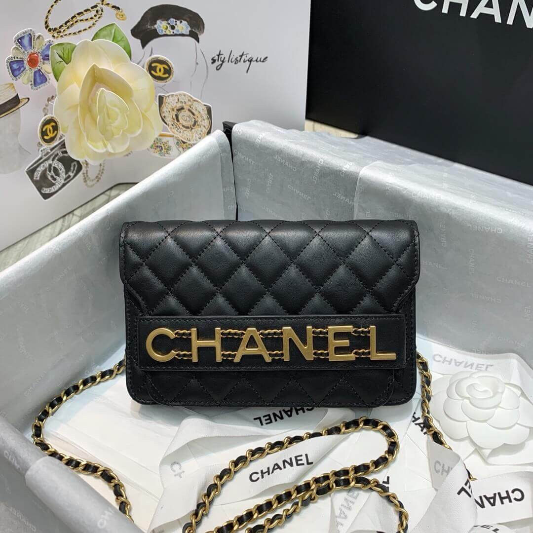 Chanel Front Logo 19cm Flap Bag 88826