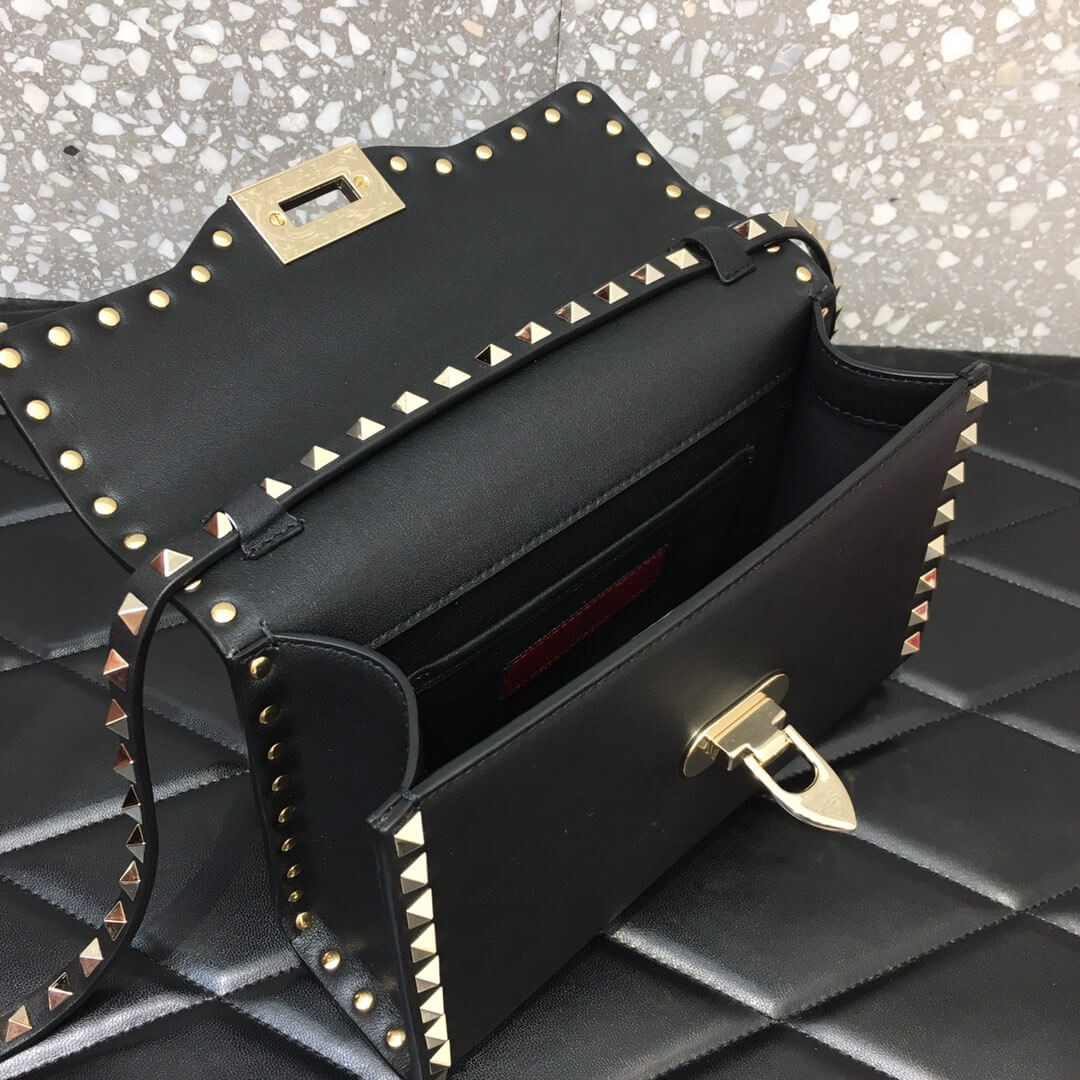 Valentino Garavani Rockstud Calfskin Crossbody Bag 0181