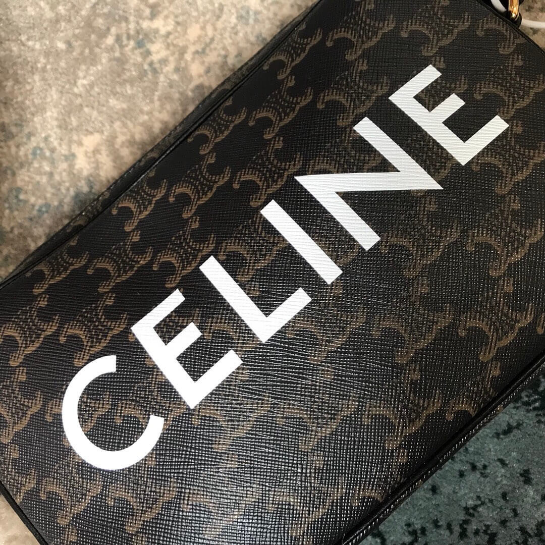 Celine Medium Messenger Bag In Triomphe Canvas 194502