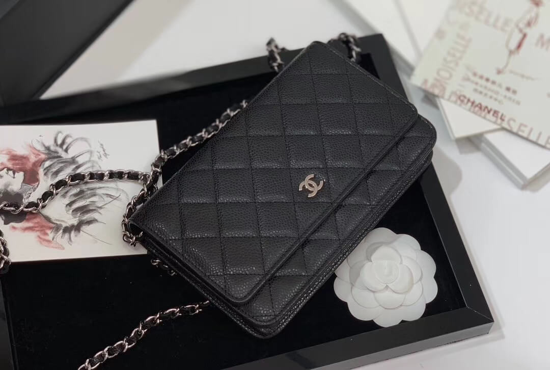 Chanel Wallet on Chain Caviar Gold Hardware Bag 528725