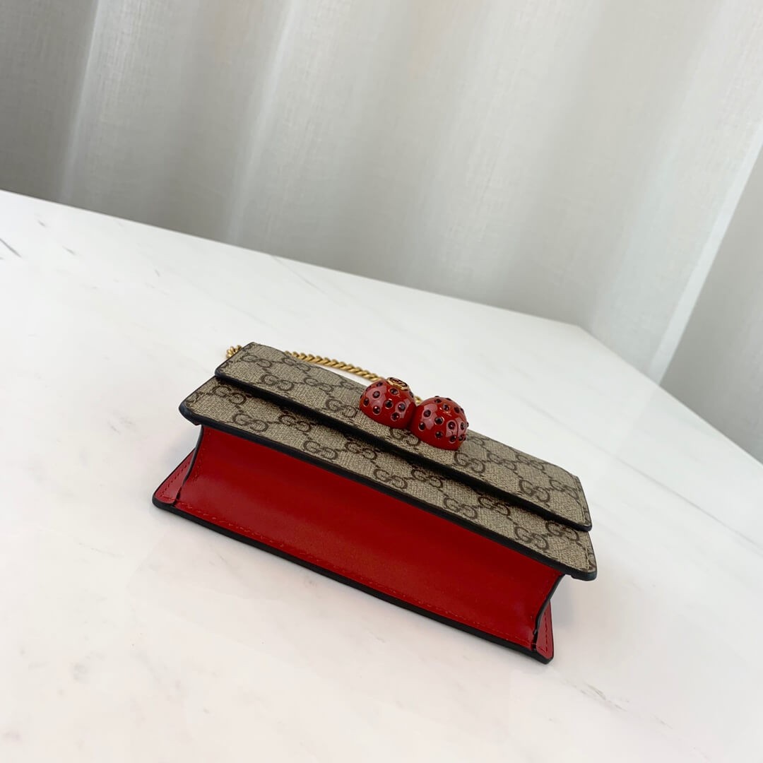 Gucci GG Supreme Mini Bag With Cherries PM 481291