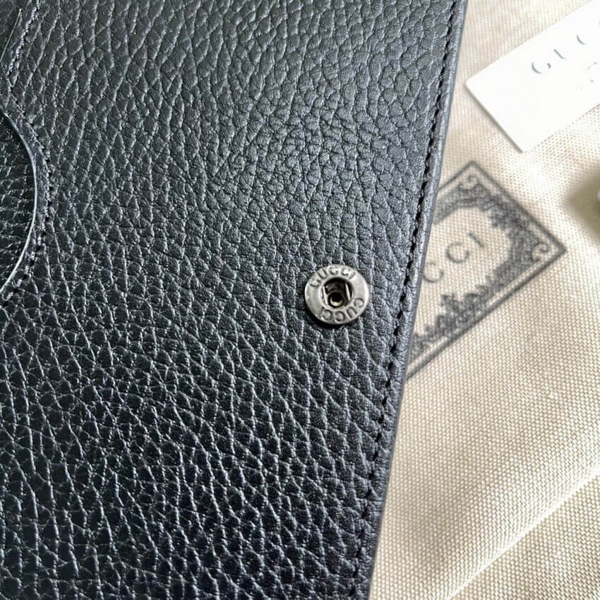 Gucci Textured Leather GG Marmont Mini Chain Bag 497985