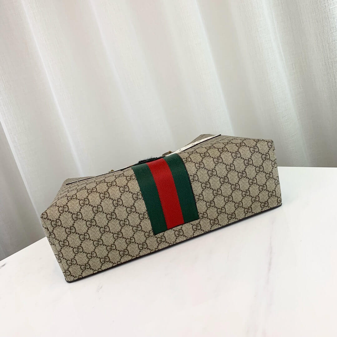 Gucci Embroidered Bee Shopping Bag 437549