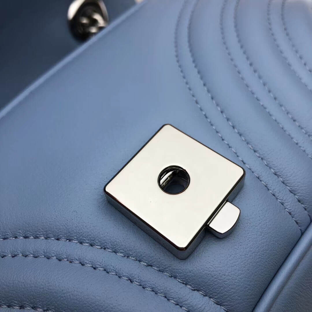 Gucci GG Marmont Matelasse Chevron Leather Mini Bag 446744