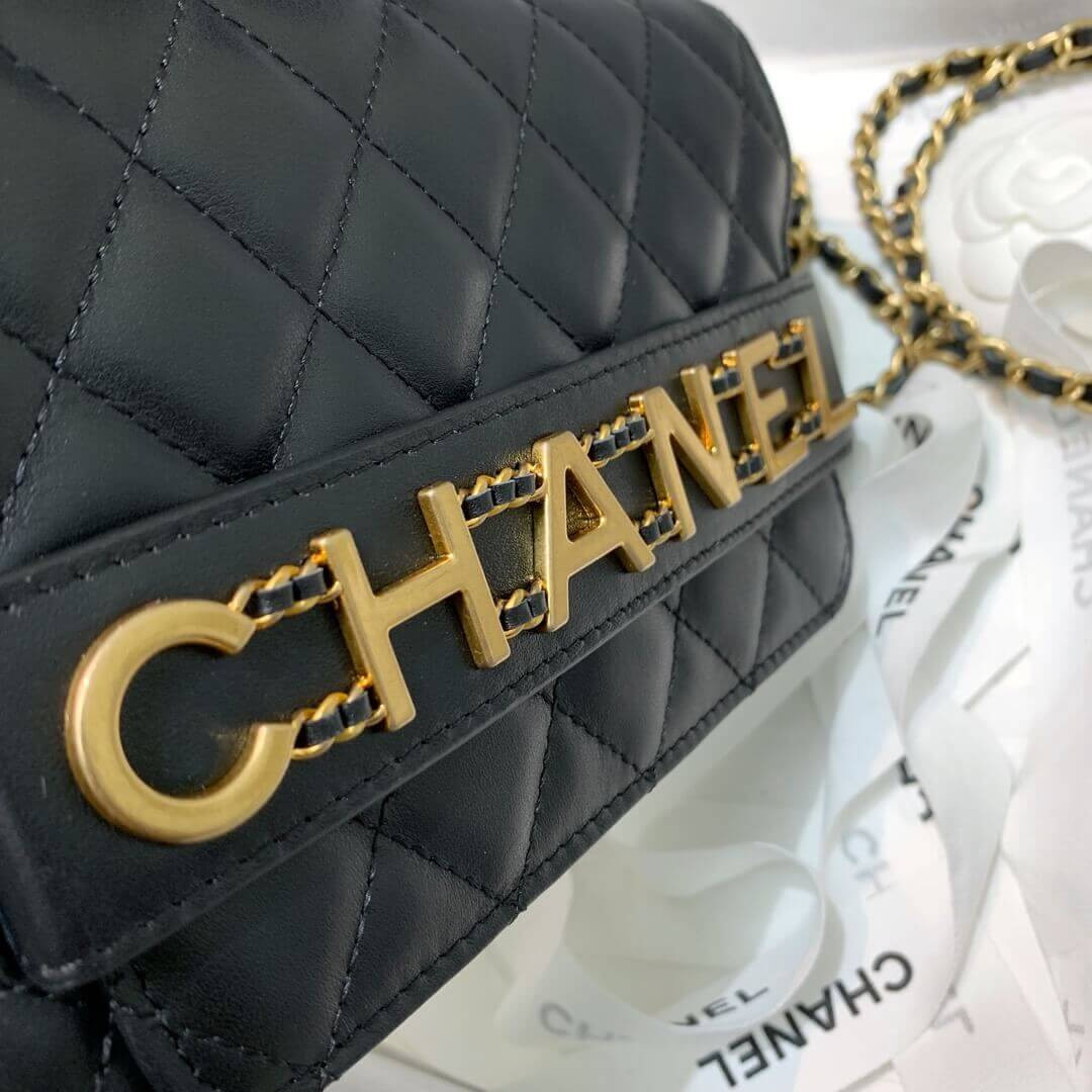 Chanel Front Logo 19cm Flap Bag 88826