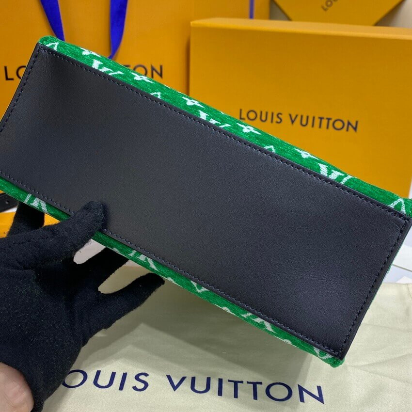 Louis Vuitton Monogram Jacquard Velvet Onthego PM M46216 Green