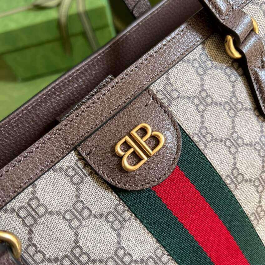 Balenciaga x Gucci Hacker Medium Tote Bag 680125 Beige