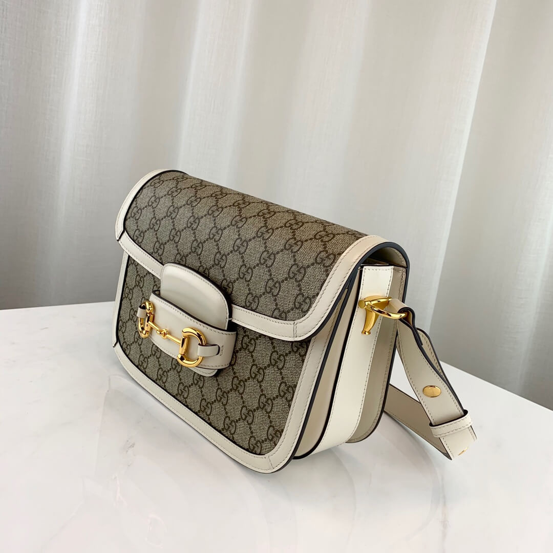 Gucci 1955 Horsebit GG Supreme Shoulder Bag 602204