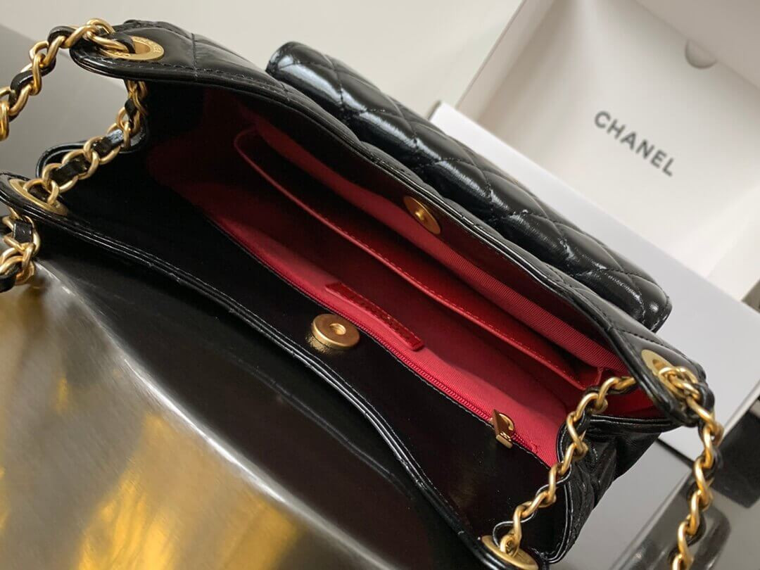 Chanel Hobo Bag in Shiny Crumpled Calfskin AS3690