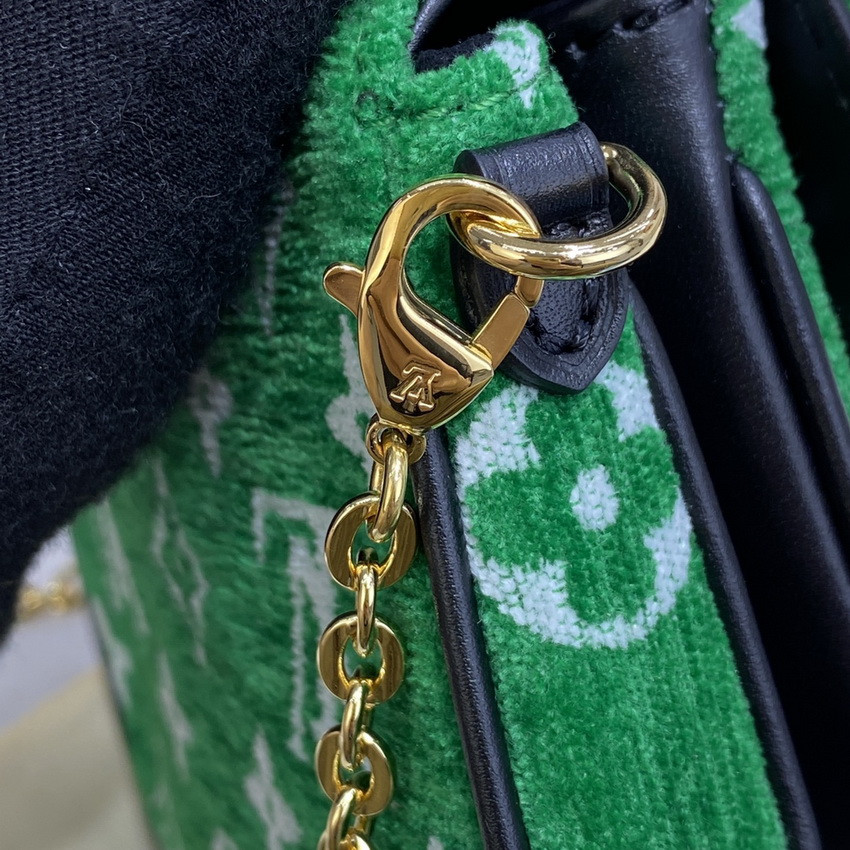Louis Vuitton Monogram Jacquard Velvet Micro Metis M81494 Green