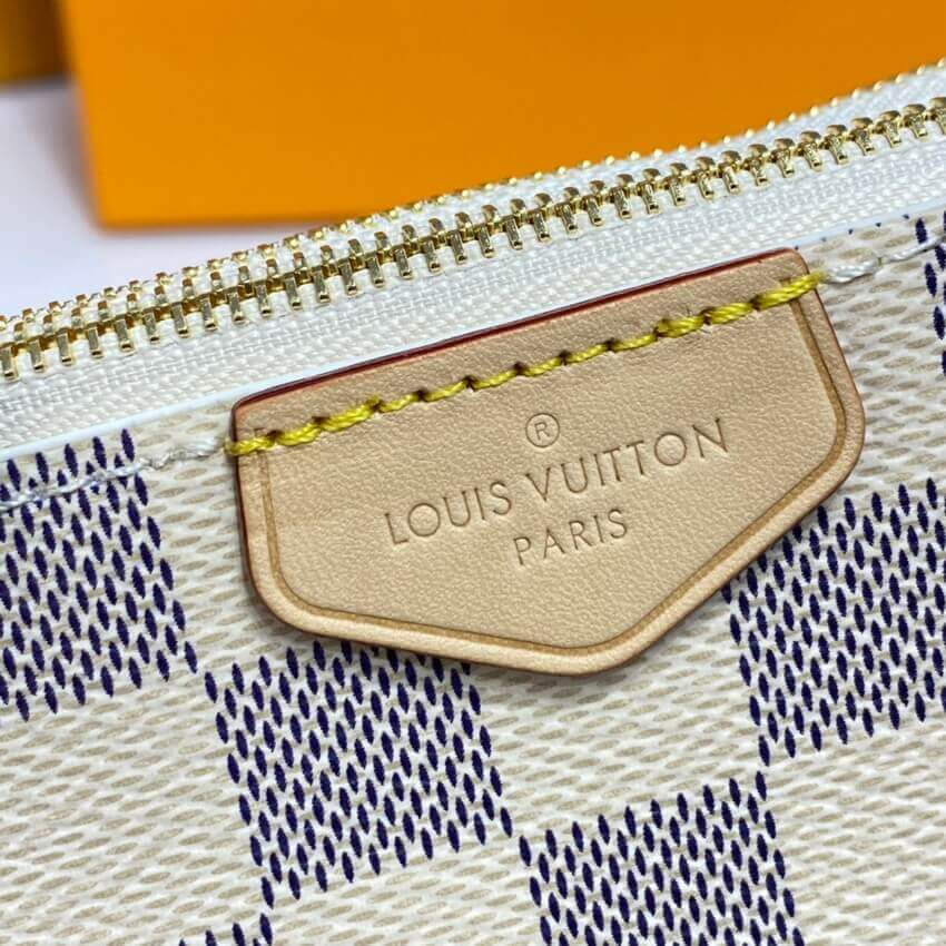 Louis Vuitton Damier Azur Double Zip Pochette N60460