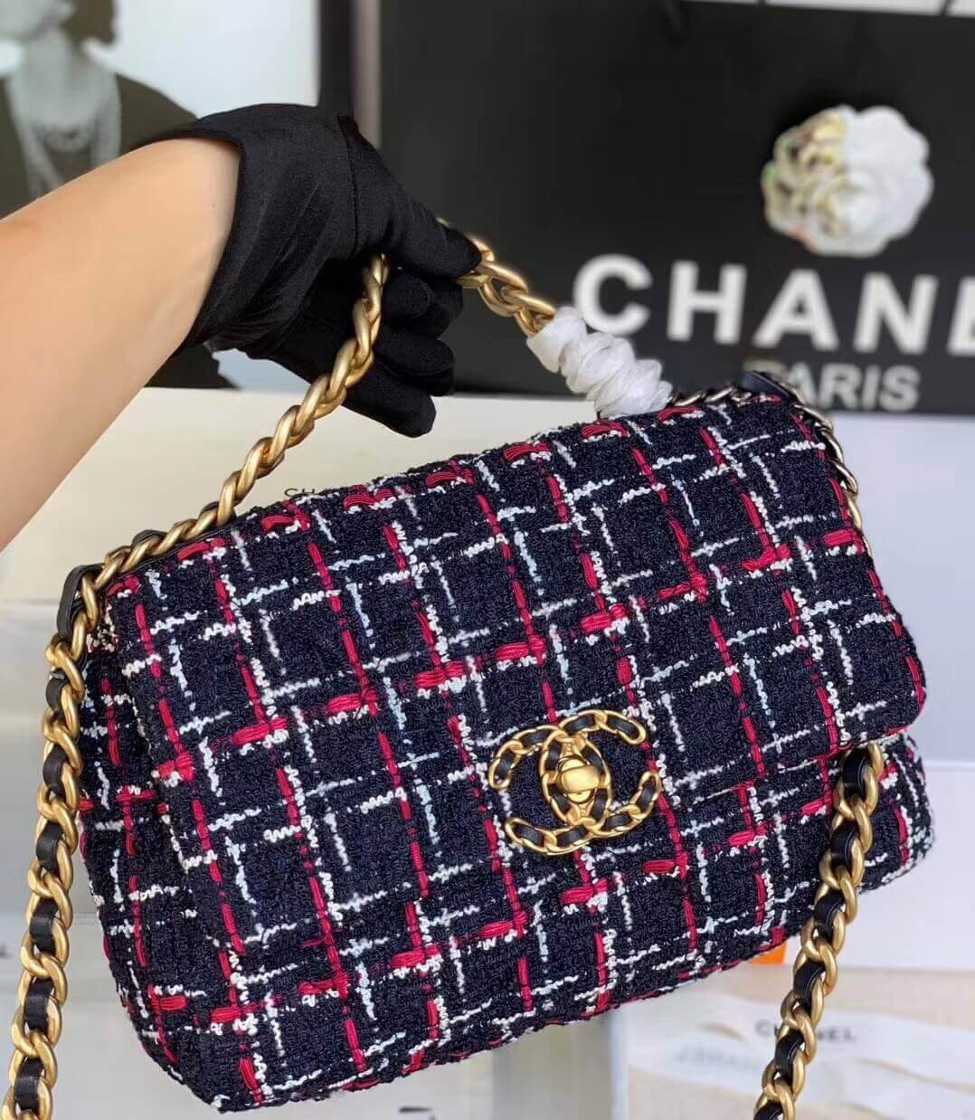 Chanel 19 Flap Bag in Tweed AS1160