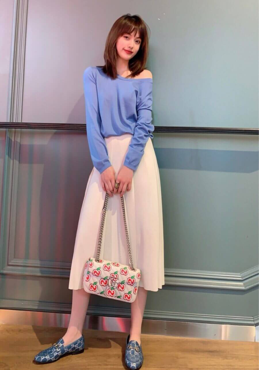 Gucci GG Apple Print Shoulder Bag 443497