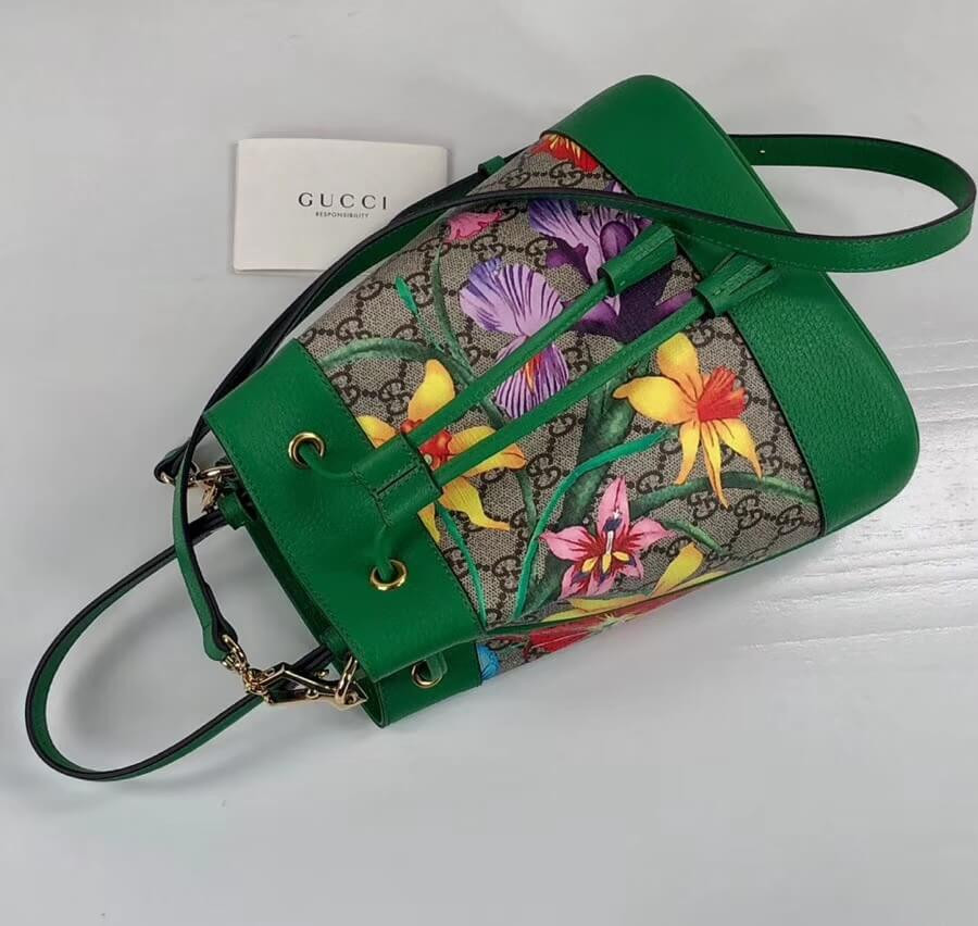 Gucci Ophidia GG Flora Small Bucket Bag 550621