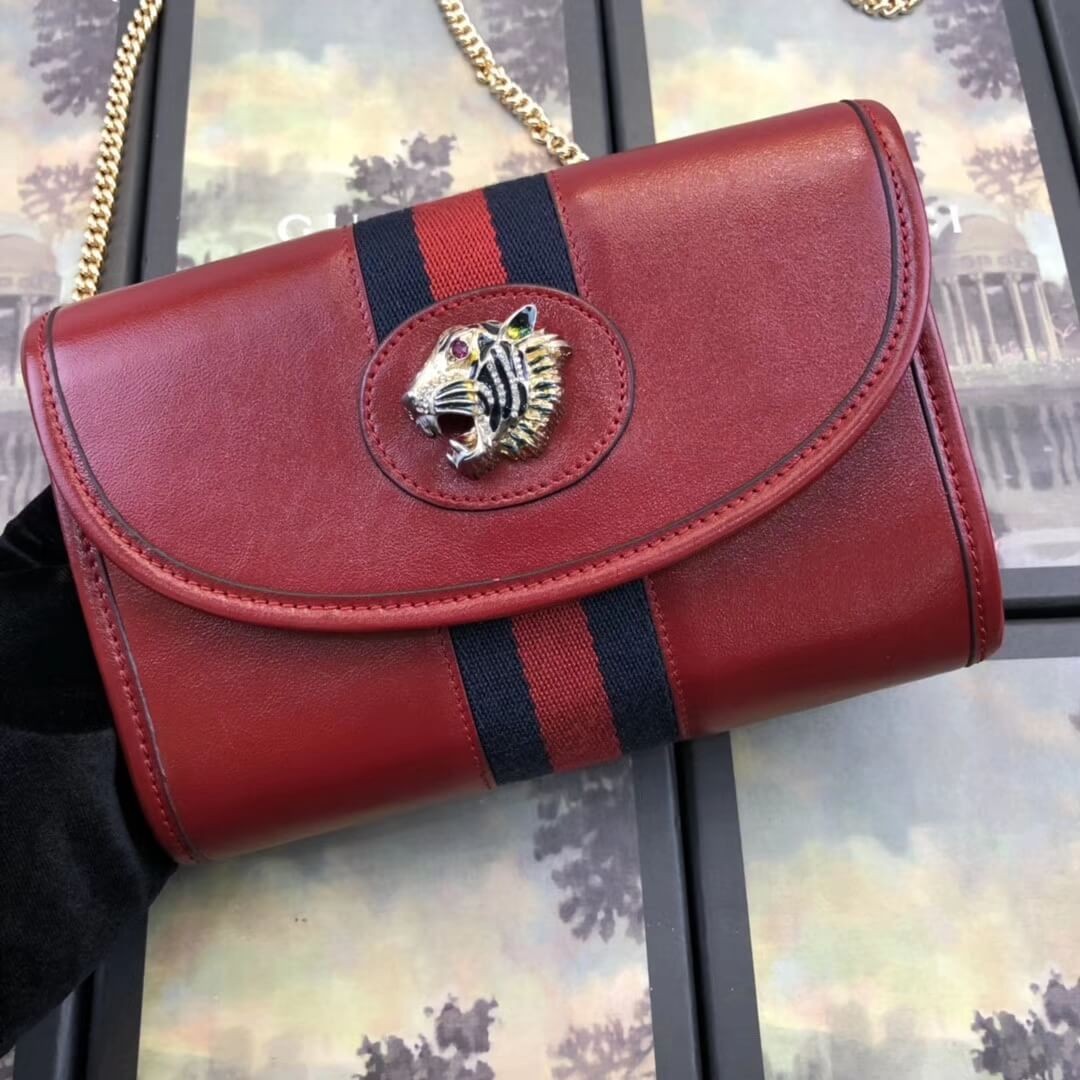 Gucci Smooth Leather Rajah Mini Bag 573797