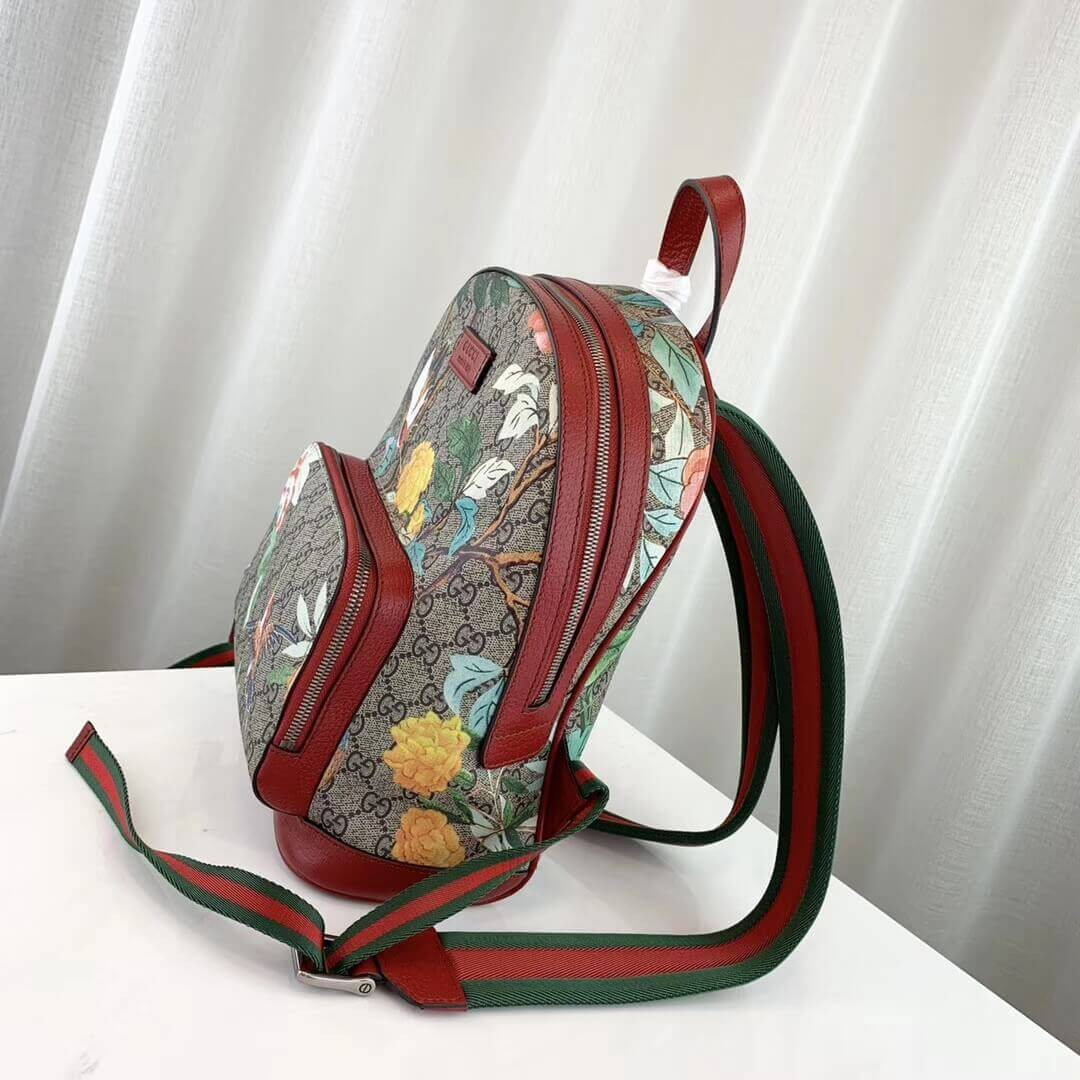 Gucci GG Supreme Monogram Tian Animal Print Backpack 427042