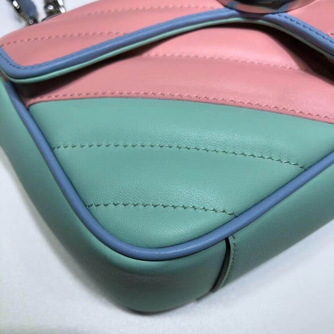 Gucci GG Supreme Mini Bag In Pastel And Rainbow 446744