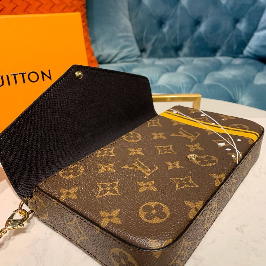 Louis Vuitton Troy Print Pochette Felicie M61276