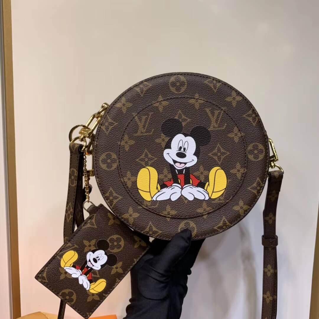 Louis Vuitton Monogram Mickey Print Round Bag M49986