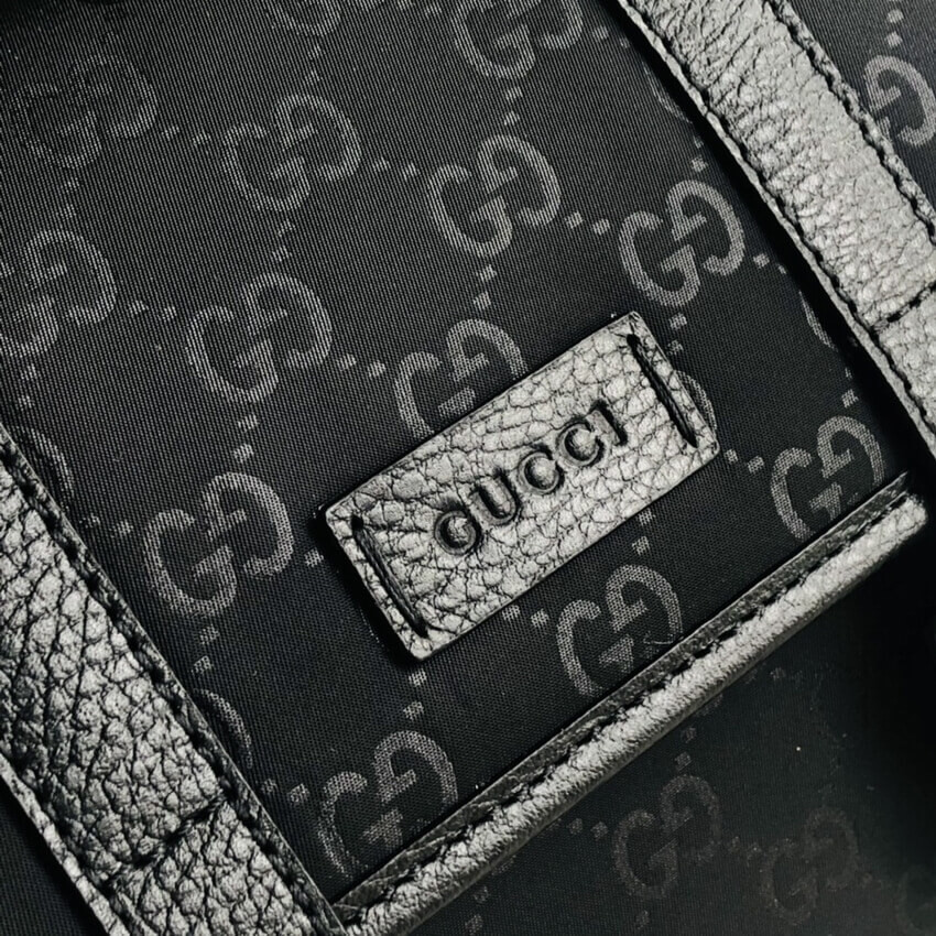 Gucci GG Guccissima Black Nylon Small Messenger Bag 510335