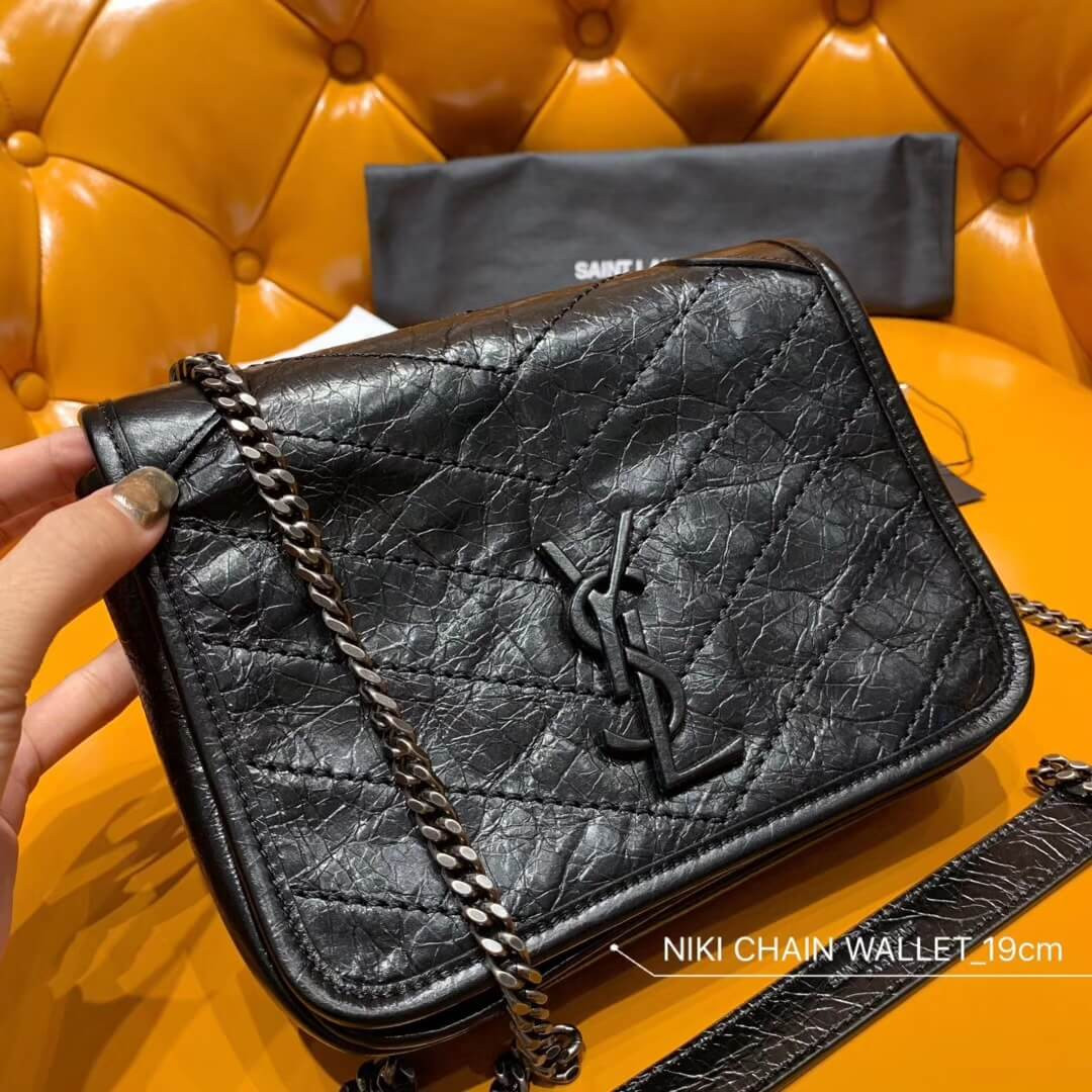 Saint Laurent Niki Chain Wallet Shoulder Bag 583103