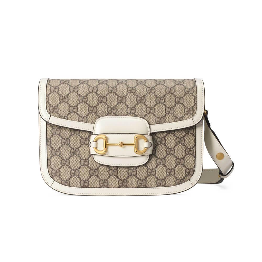 Gucci 1955 Horsebit GG Supreme Shoulder Bag 602204