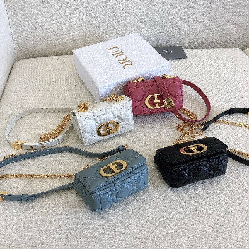 Christian Dior Micro Caro Bag Supple Cannage Calfskin S2022