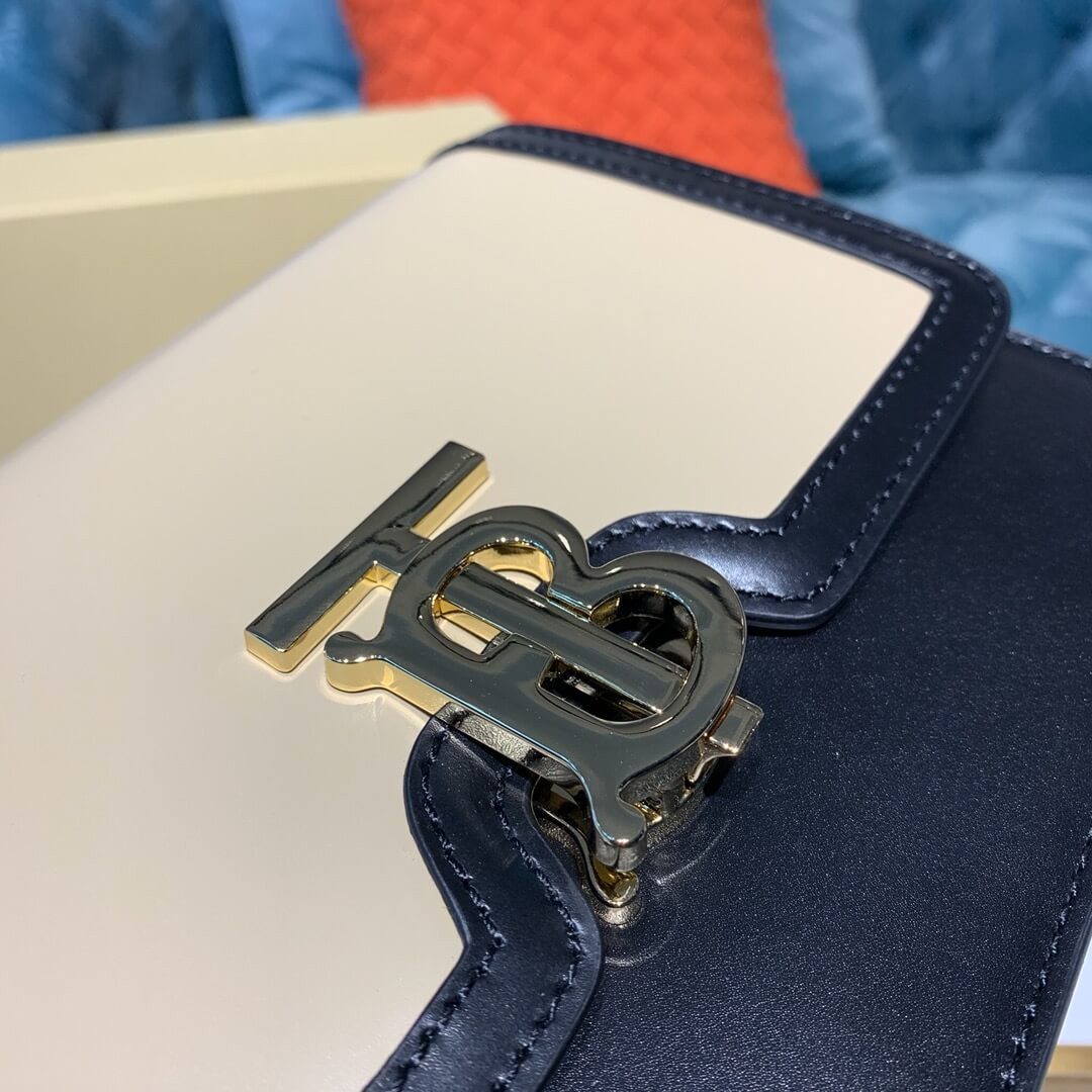 Burberry Small Two-tone Leather TB Bag 80134501