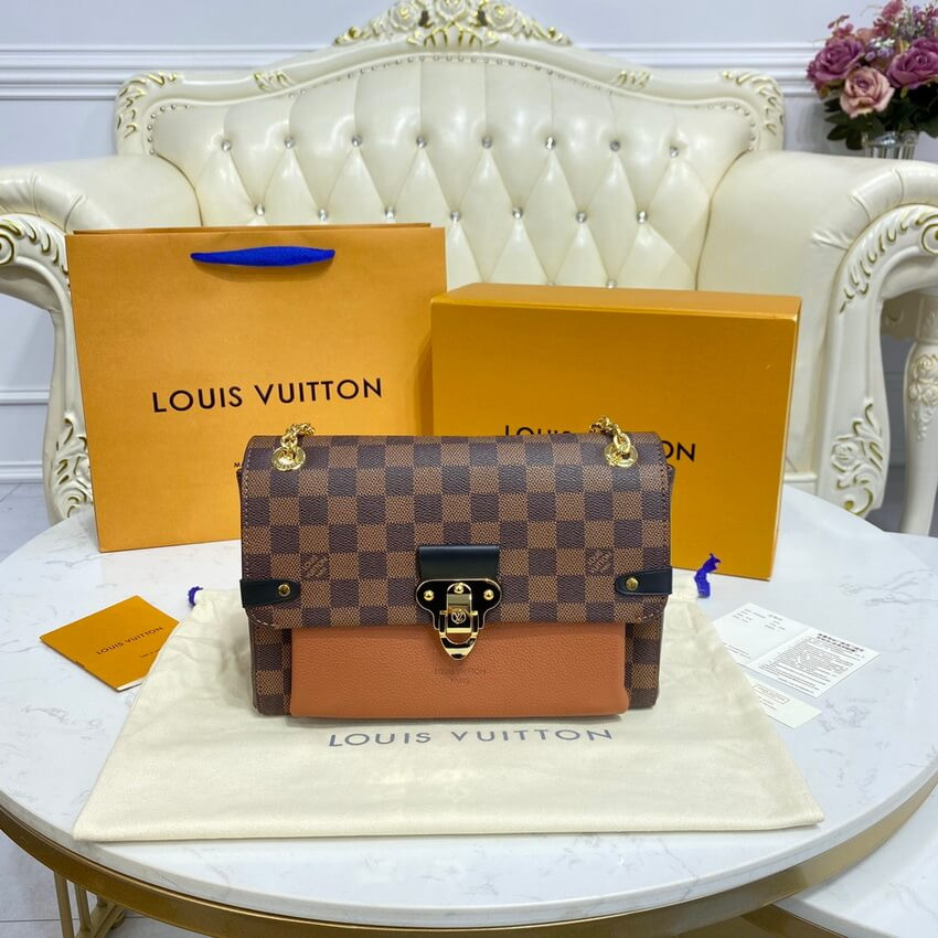 Louis Vuitton Damier Ebene Canvas Vavin PM N40110 Caramel