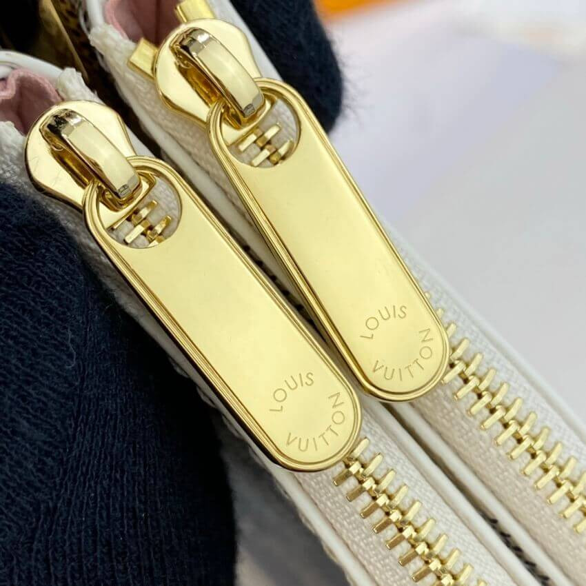 Louis Vuitton Damier Azur Double Zip Pochette N60460