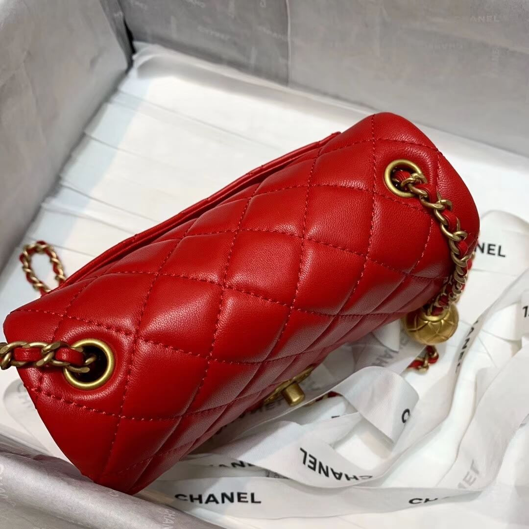 Chanel Lambskin Flap Bag AS1786