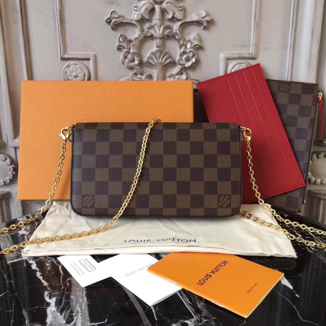 Louis Vuitton Damier Ebene Canvas Pochette Felicie N63032