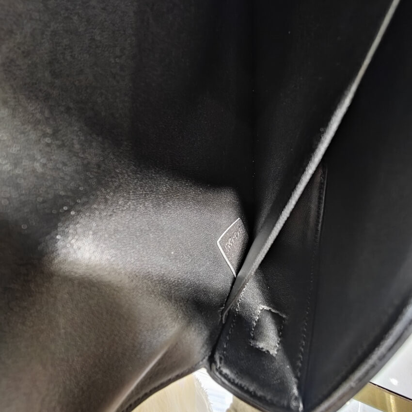 Celine Triomphe Shoulder Bag In Shiny Calfskin 194143 Black