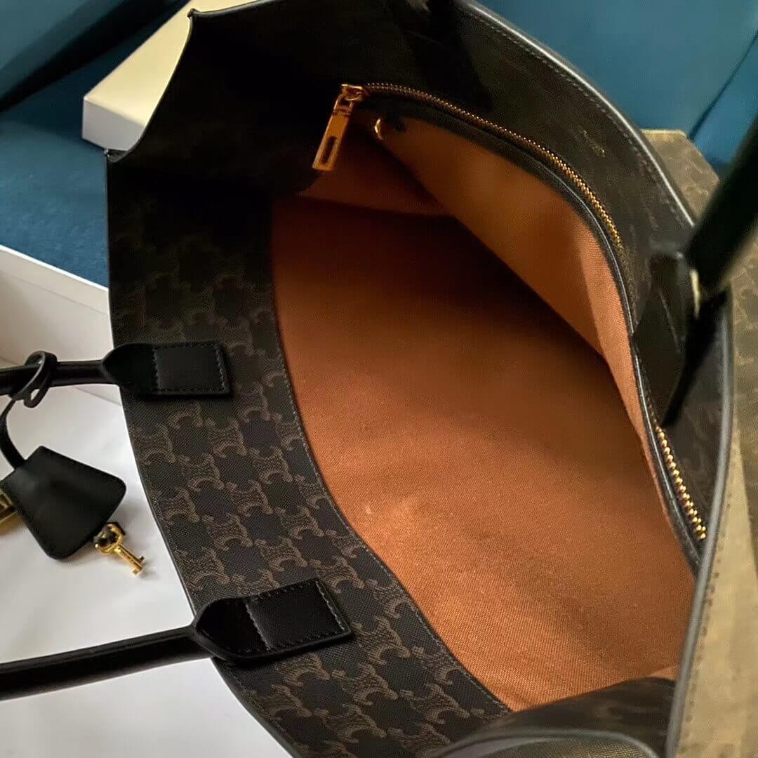 Celine Vertical Cabas Celine In Triomphe Canvas 190972