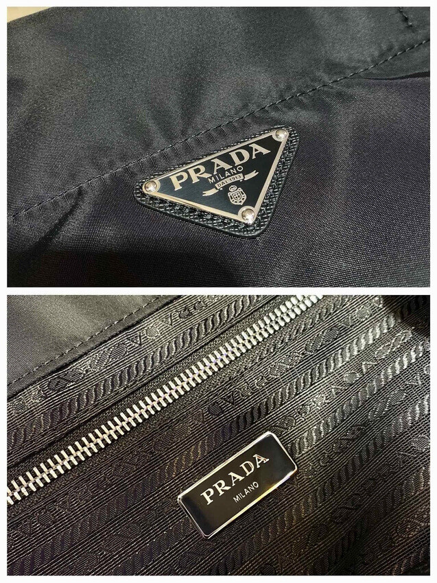 Prada Re-Nylon and Saffiano Leather Tote Bag 1BG107