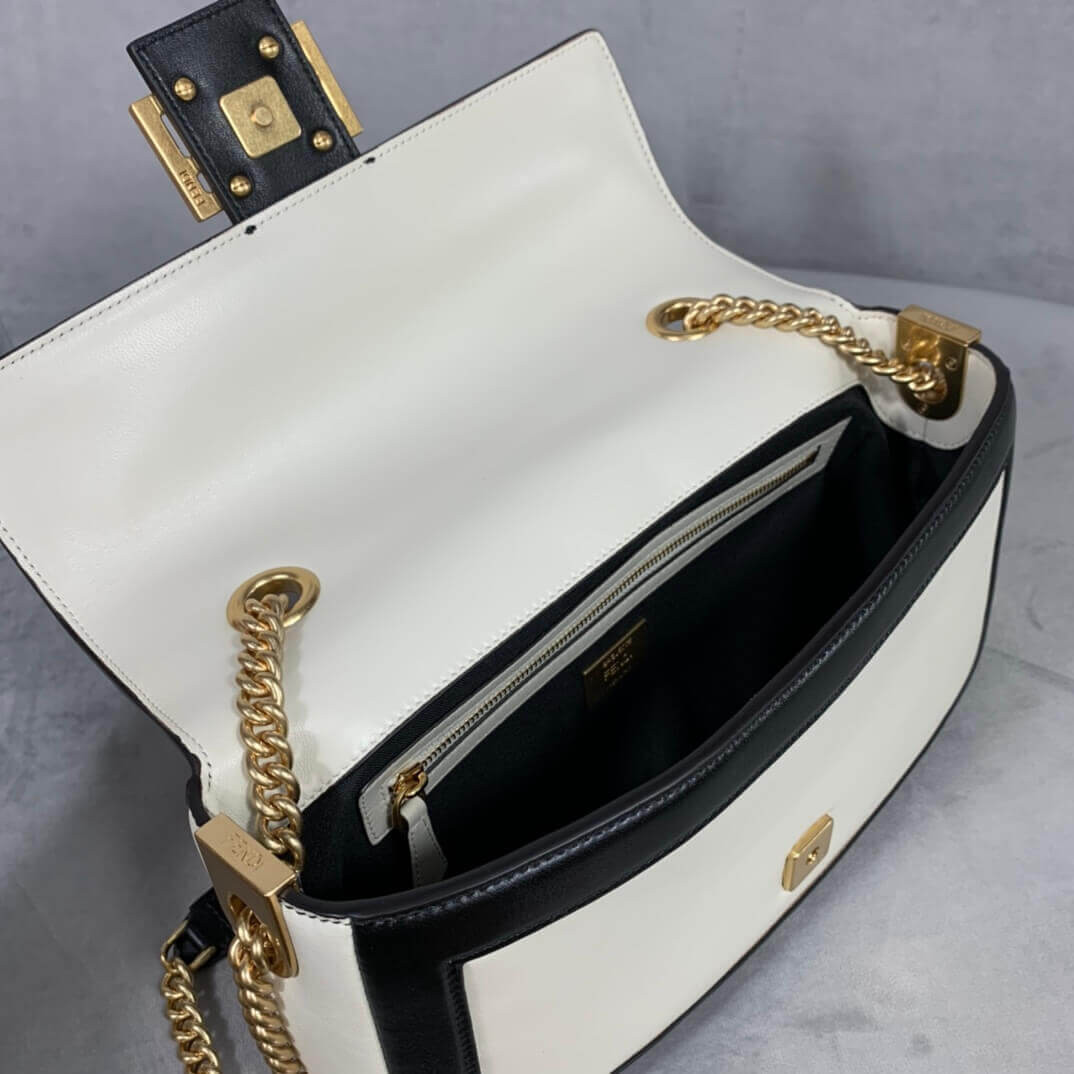 Fendi Baguette Chain Bag In Nappa Leather 8BR783