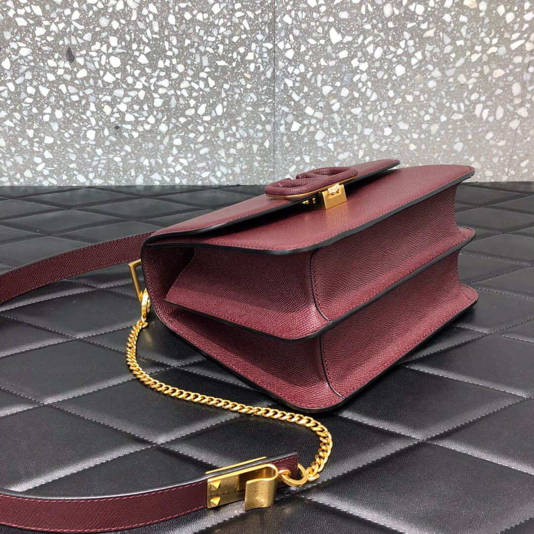 Valentino Garavani Vsling Grainy Calfskin Shoulder Bag 0028