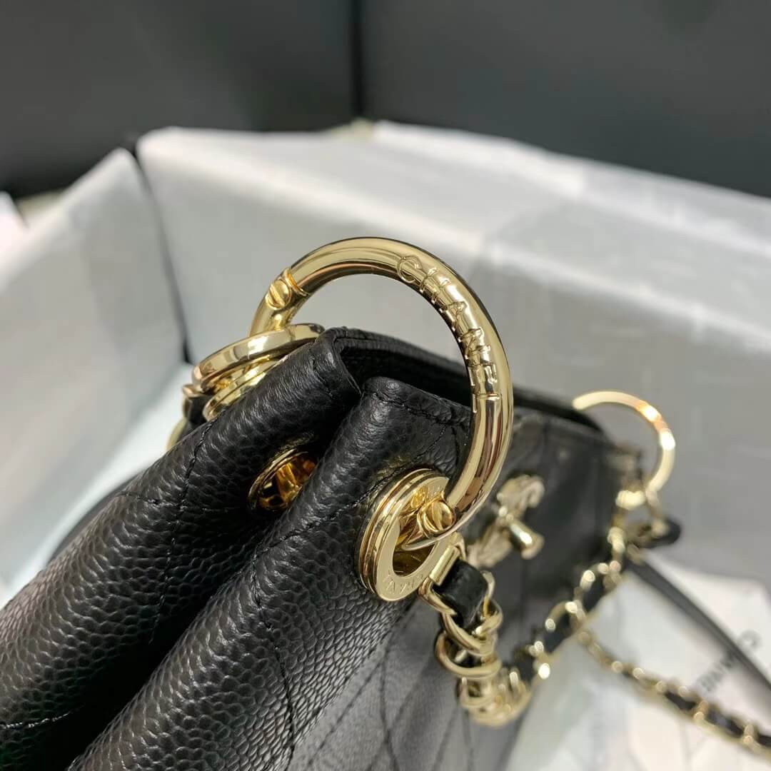 Chanel Grained Calfskin Small Hobo Bag AS1461