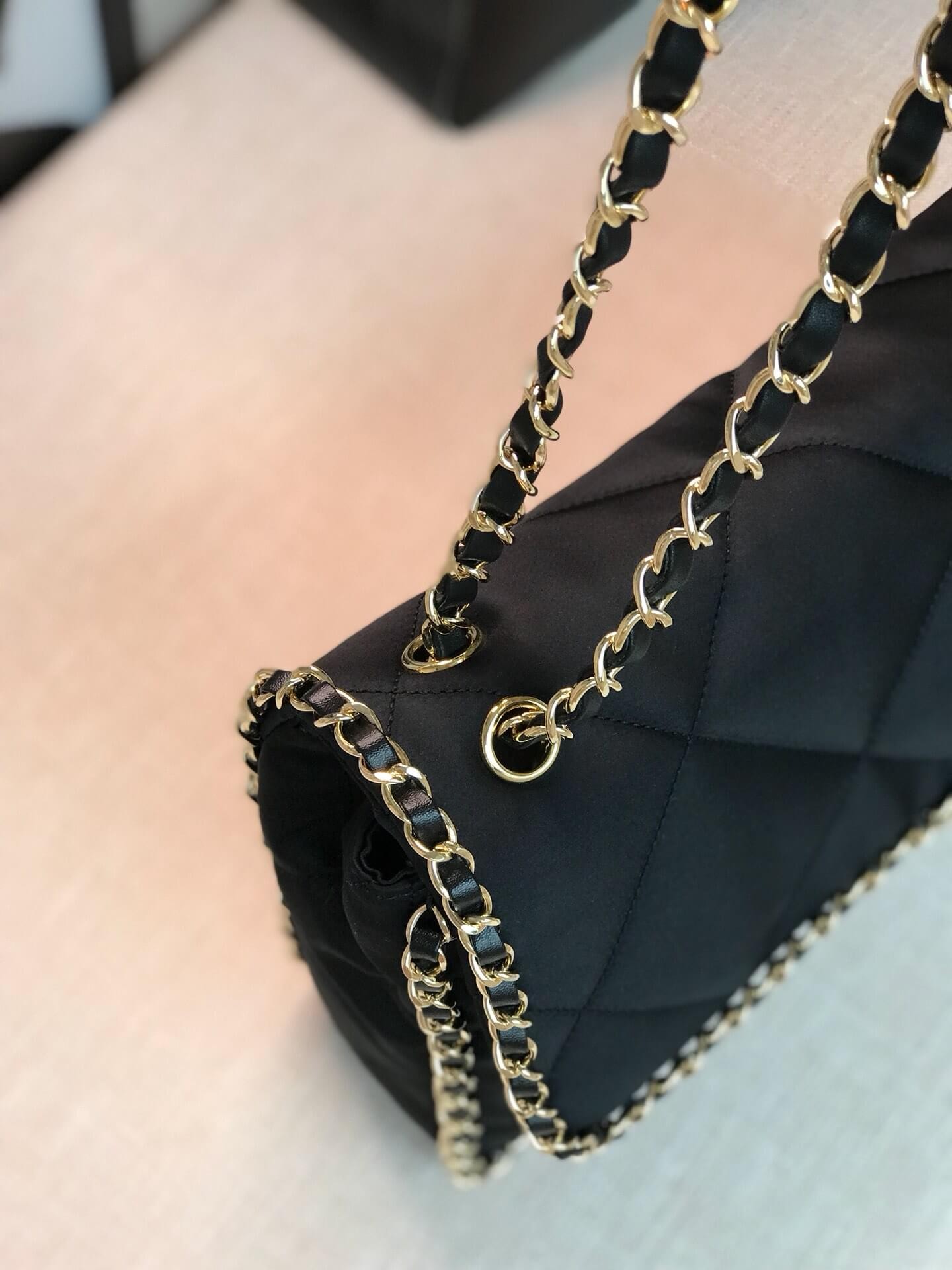 Chanel Satin Flap Bag AS1030