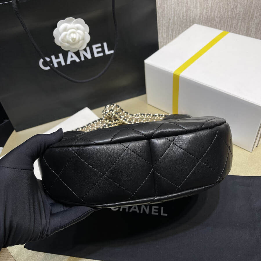 Chanel Hobo Bag in Lambskin AS3153 Black