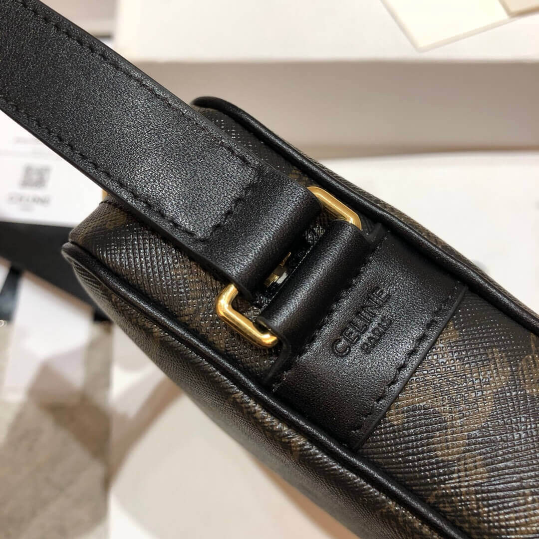 Celine Medium Messenger Bag In Triomphe Canvas 194502